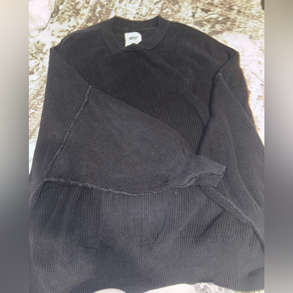 Aerie Beyond Sweater Black - Picture 4 of 10